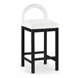 Meridian Furniture Conrad Cream Velvet Counter Stool