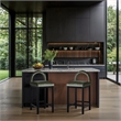 Meridian Furniture Conrad Green Velvet Counter Stool