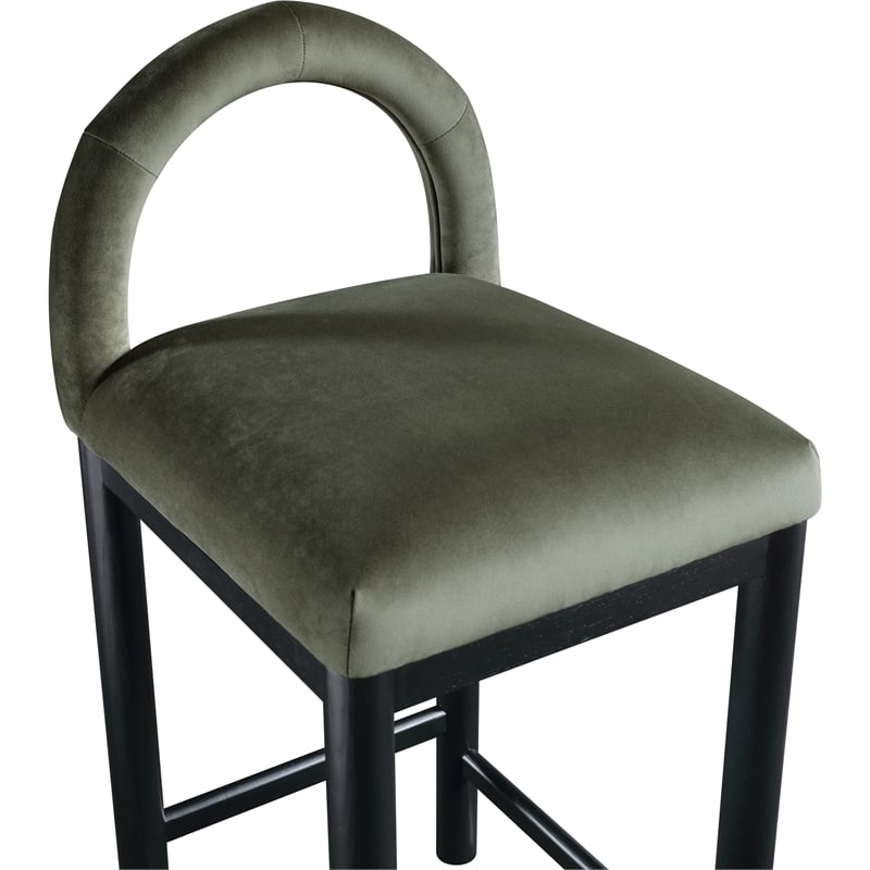 Meridian Furniture Conrad Green Velvet Counter Stool