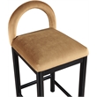 Meridian Furniture Conrad Saddle Velvet Counter Stool