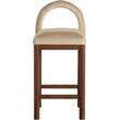 Meridian Furniture Conrad Beige Velvet Counter Stool