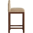 Meridian Furniture Conrad Beige Velvet Counter Stool