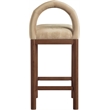 Meridian Furniture Conrad Beige Velvet Counter Stool
