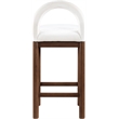 Meridian Furniture Conrad Cream Velvet Counter Stool