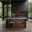 Meridian Furniture Conrad Green Velvet Counter Stool