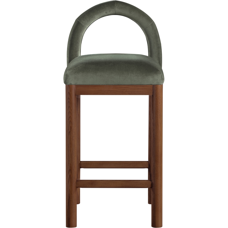 Meridian Furniture Conrad Green Velvet Counter Stool
