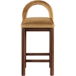 Meridian Furniture Conrad Saddle Velvet Counter Stool