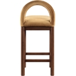 Meridian Furniture Conrad Saddle Velvet Counter Stool