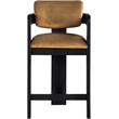 Meridian Furniture Sacha Saddle Velvet Stool