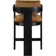 Meridian Furniture Sacha Saddle Velvet Stool