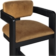 Meridian Furniture Sacha Saddle Velvet Stool