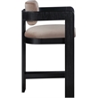 Meridian Furniture Sacha Taupe Velvet Stool
