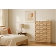 Meridian Furniture Weave Natural Oak Veneer Chest
