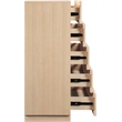 Meridian Furniture Weave Natural Oak Veneer Chest