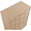 Meridian Furniture Weave Natural Oak Veneer Chest
