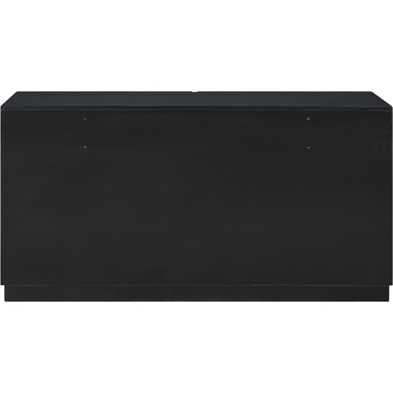 Meridian Furniture Weave Black Oak Veneer Dresser