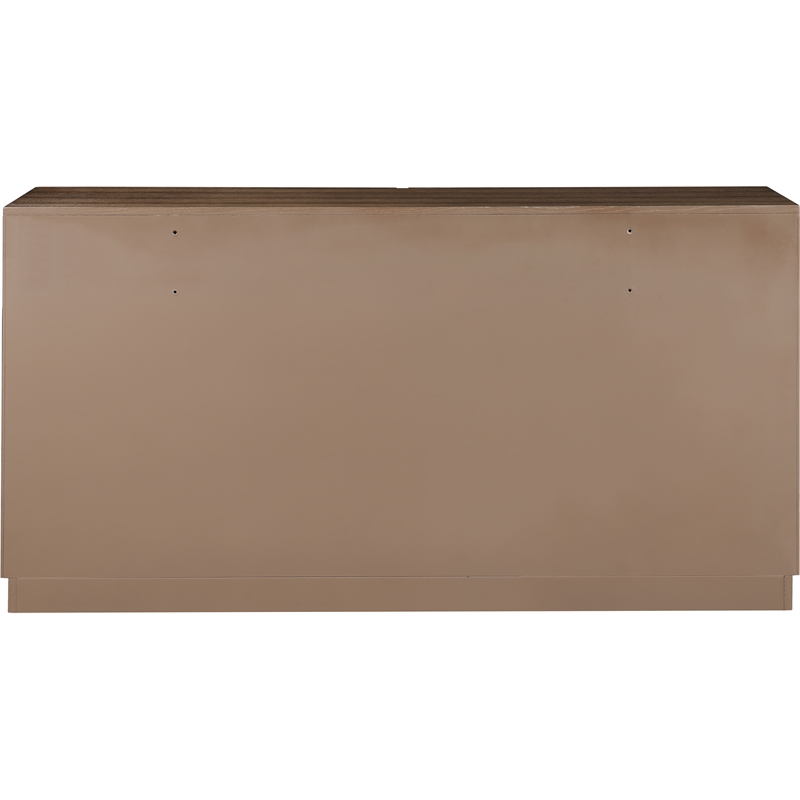Meridian Furniture Weave Brown Oak Veneer Dresser