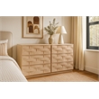 Meridian Furniture Weave Natural Oak Veneer Dresser