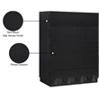 Meridian Furniture Scallop Black Oak Veneer Chest