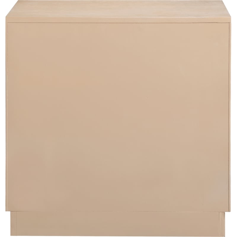 Meridian Furniture Scallop Natural Oak Veneer Night Stand