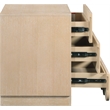 Meridian Furniture Scallop Natural Oak Veneer Night Stand