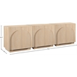 Meridian Furniture Navona Natural Oak Veneer Sideboard/Buffet