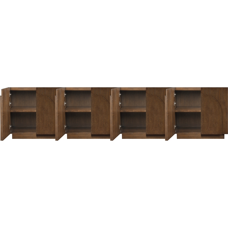 Meridian Furniture Navona Brown Oak Veneer Sideboard/Buffet