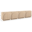 Meridian Furniture Navona Natural Oak Veneer Sideboard/Buffet