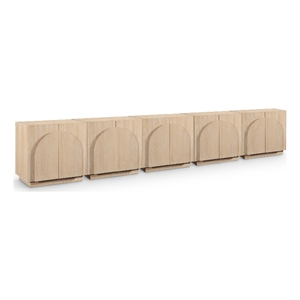 Meridian Furniture Navona Natural Oak Veneer Sideboard/Buffet