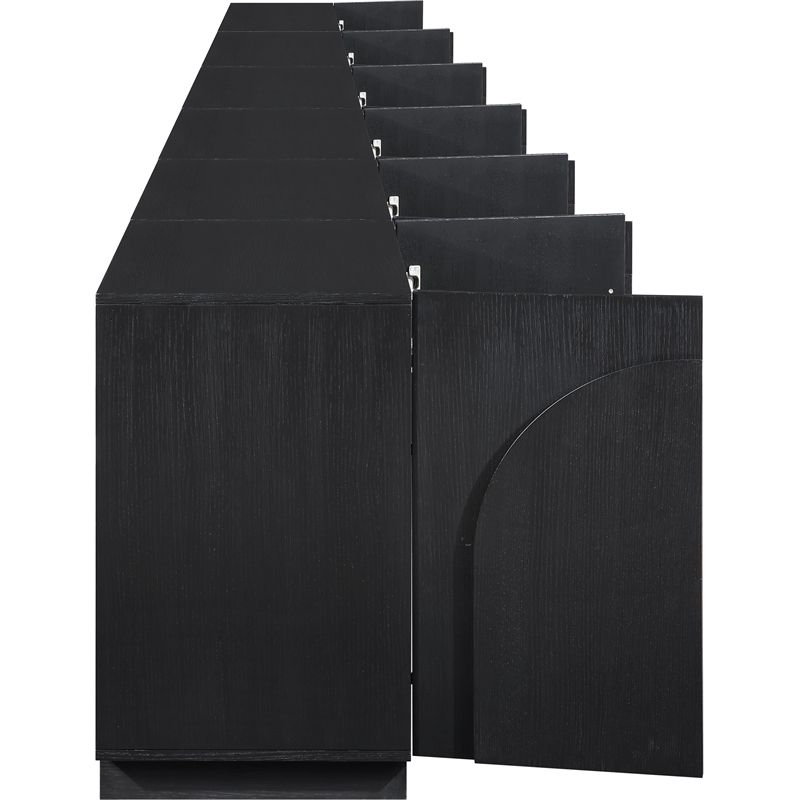 Meridian Furniture Navona Black Oak Veneer Sideboard/Buffet