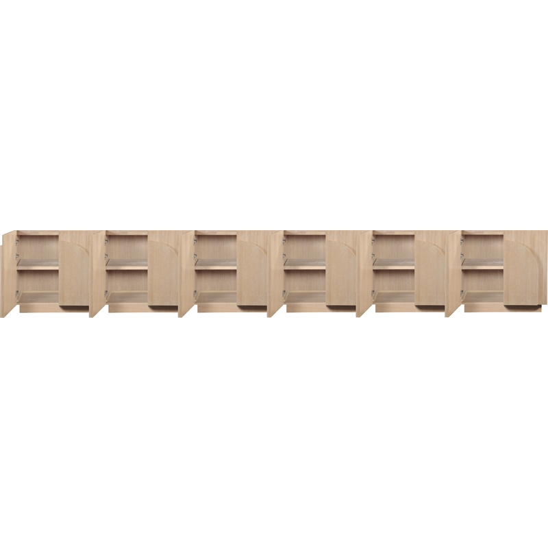 Meridian Furniture Navona Natural Oak Veneer Sideboard/Buffet