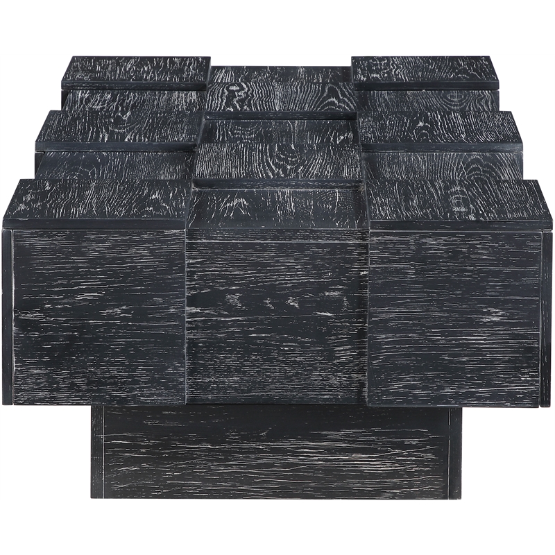 Meridian Furniture Anzio Black Oak Veneer Coffee Table