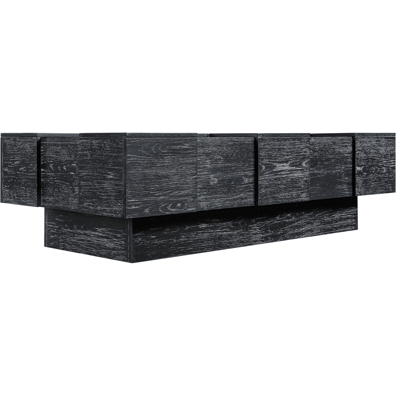Meridian Furniture Anzio Black Oak Veneer Coffee Table