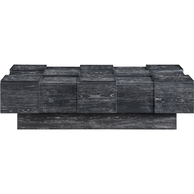 Meridian Furniture Anzio Black Oak Veneer Coffee Table