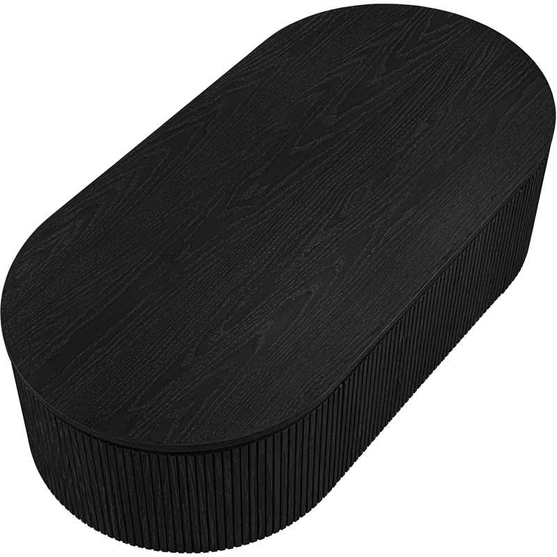 Meridian Furniture Moana Black Wood Storage Coffee Table