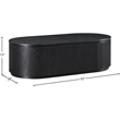 Meridian Furniture Moana Black Wood Storage Coffee Table