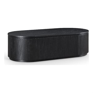 Meridian Furniture Moana Black Wood Storage Coffee Table