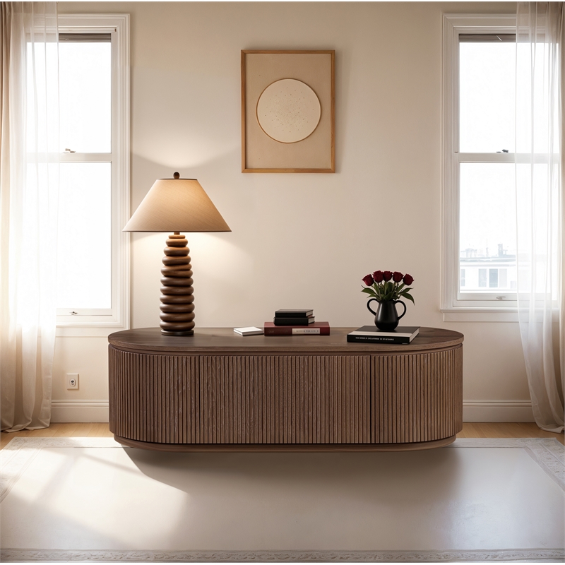 Meridian Furniture Moana Brown Wood Storage Coffee Table