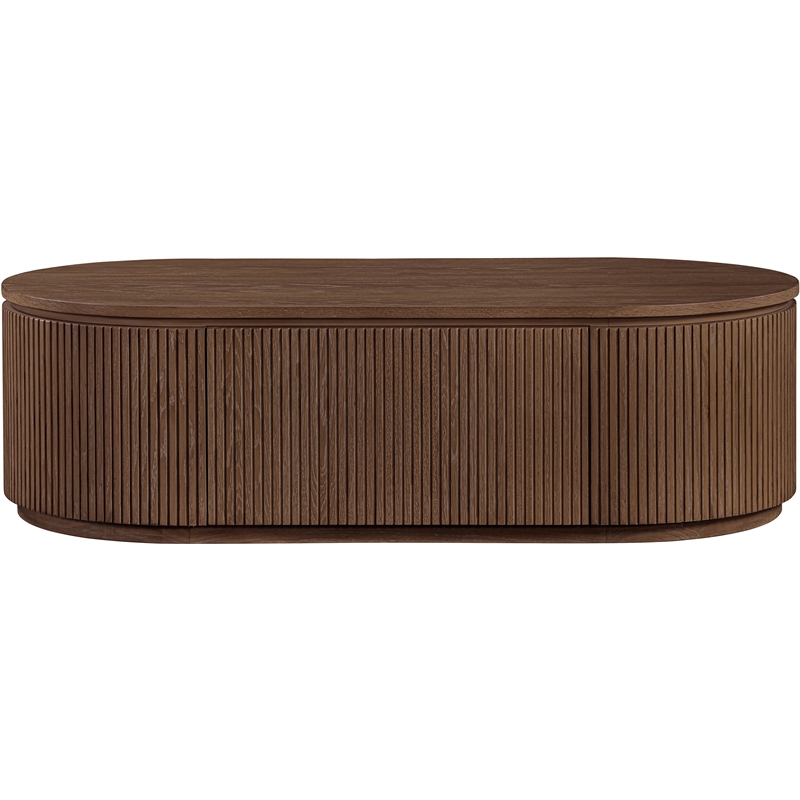 Meridian Furniture Moana Brown Wood Storage Coffee Table