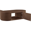 Meridian Furniture Moana Brown Wood Storage Coffee Table