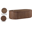 Meridian Furniture Moana Brown Wood Storage Coffee Table