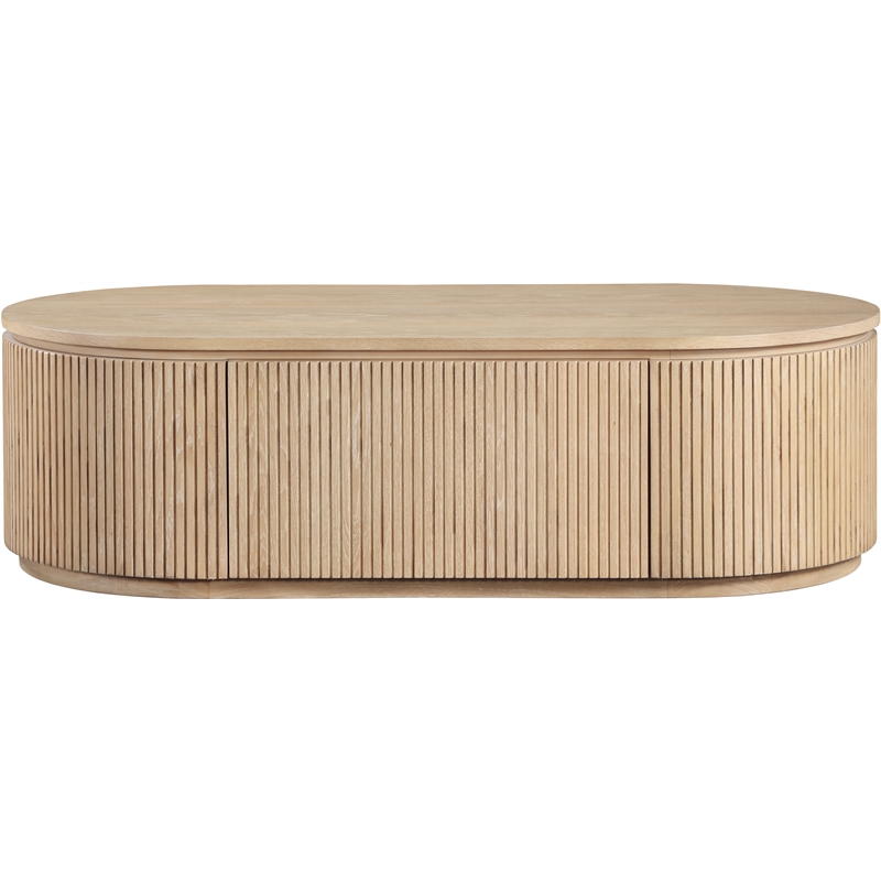 Meridian Furniture Moana Natural Wood Storage Coffee Table