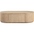 Meridian Furniture Moana Natural Wood Storage Coffee Table