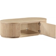 Meridian Furniture Moana Natural Wood Storage Coffee Table