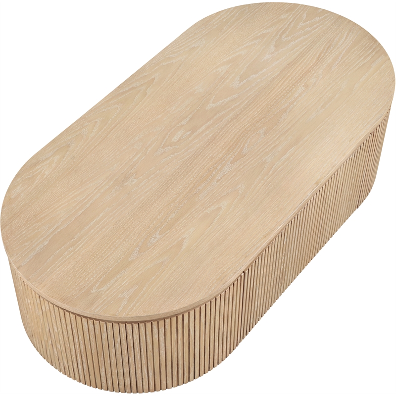 Meridian Furniture Moana Natural Wood Storage Coffee Table