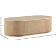 Meridian Furniture Moana Natural Wood Storage Coffee Table