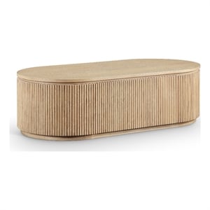 Meridian Furniture Moana Natural Wood Storage Coffee Table