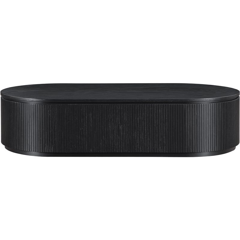 Meridian Furniture Moana Black Wood Storage Coffee Table