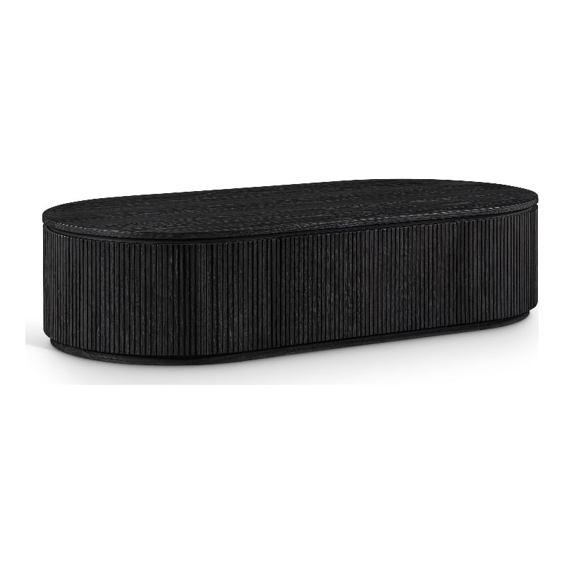 Meridian Furniture Moana Black Wood Storage Coffee Table