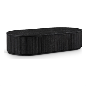 Meridian Furniture Moana Black Wood Storage Coffee Table